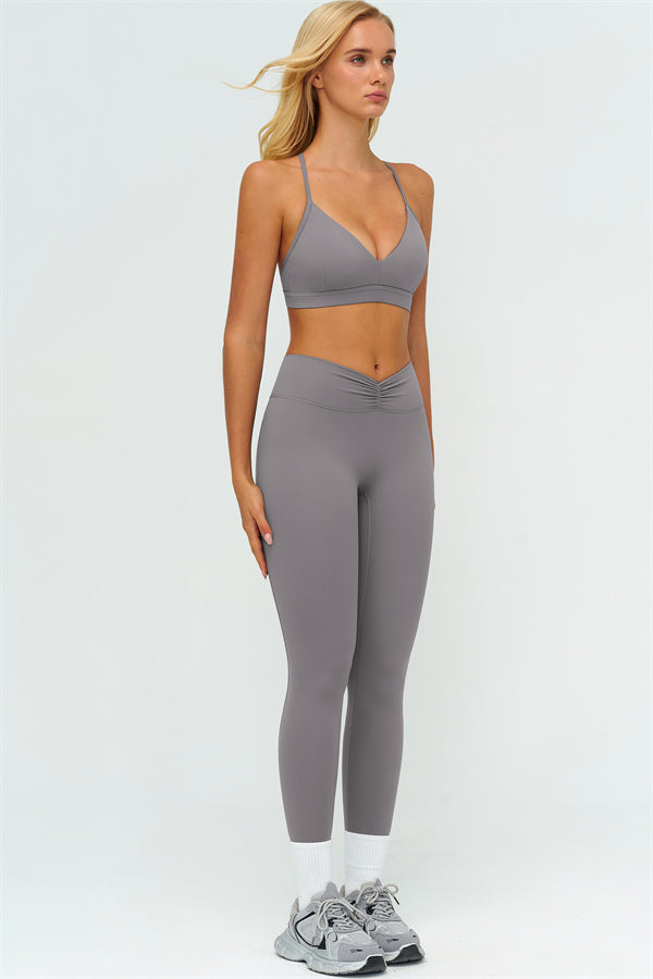 The Lushness Y-Back Sports Bra Leggings 2-Piece Set
