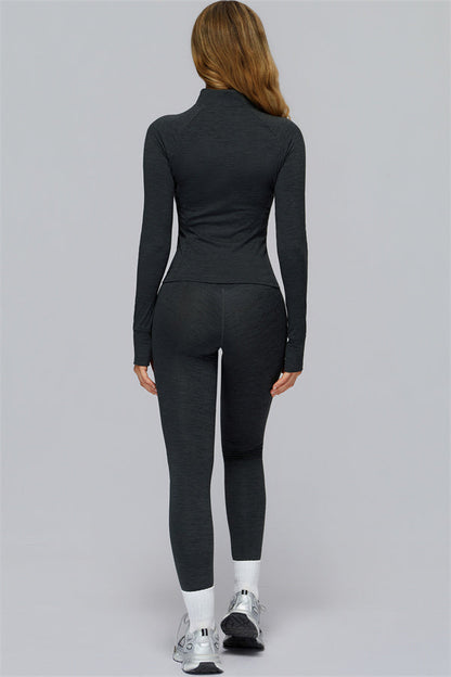 The Radiance Jacket Racerback Sports Bra Leggings 3-Piece Set