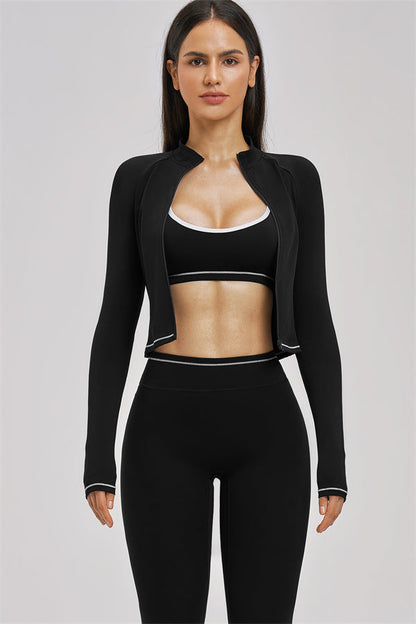 The Unbound Jacket Sports Bra Leggings 3-Piece Set