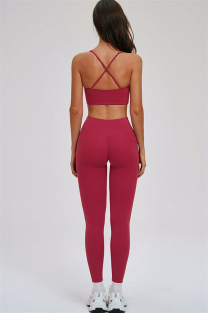 The Kinetic Cross Back Sports Bra Leggings 2-Piece Set