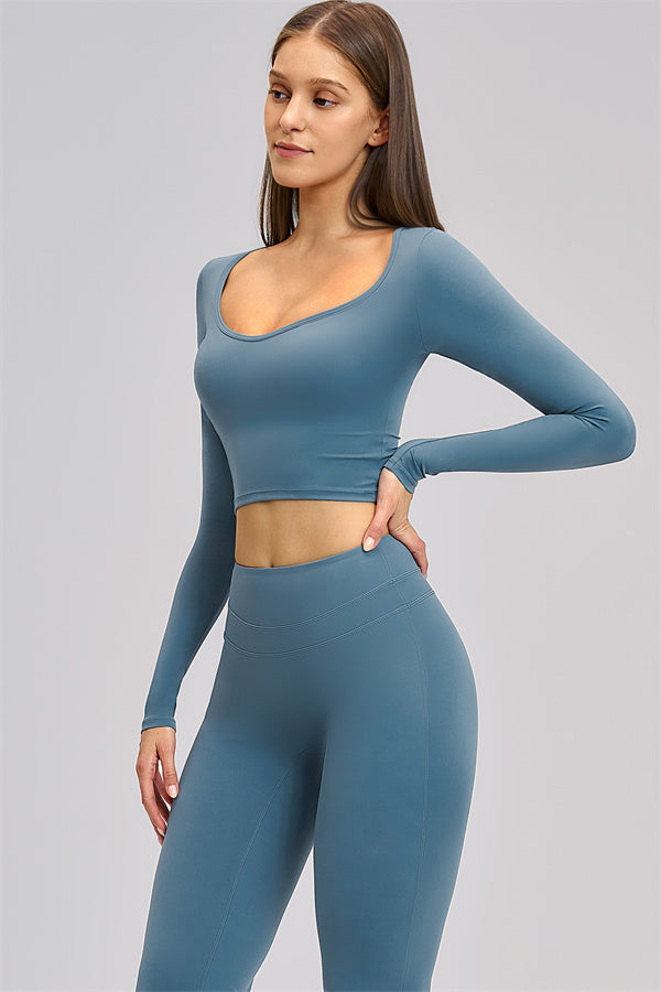 The Stride Long Sleeve T-shirt Flared Leggings 2-Piece Set