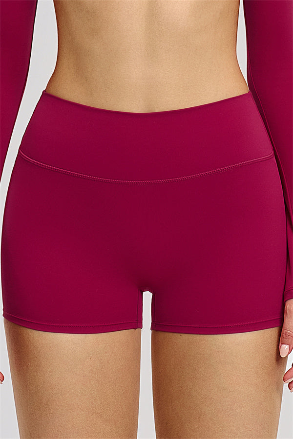 The Zestful Long Sleeve Crop Top Shorts 2-Piece Set