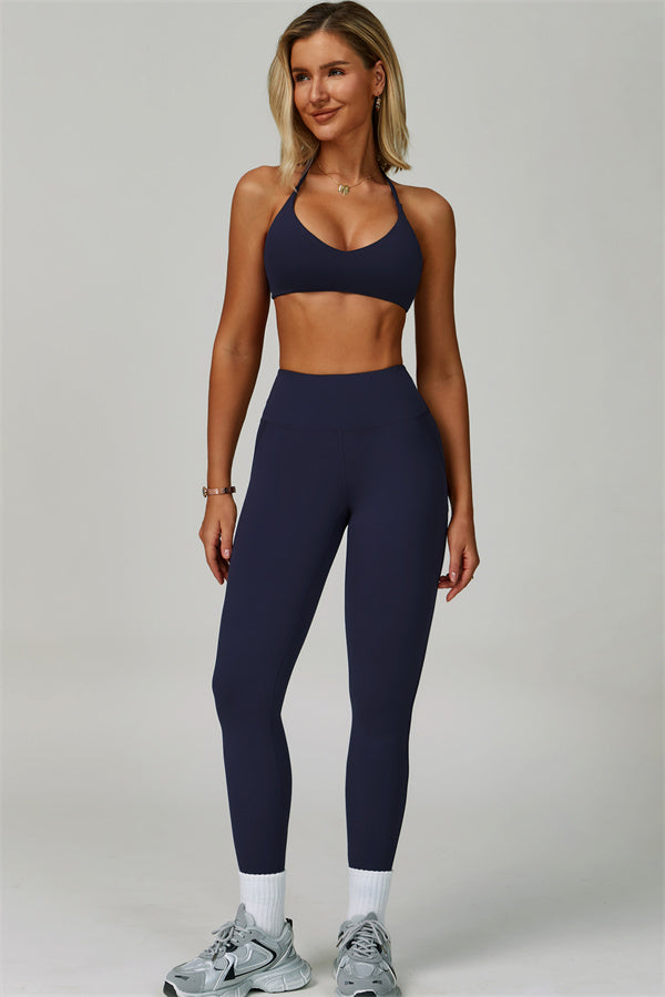 The Bold Cross Back Sports Bra Leggings 2-Piece Set