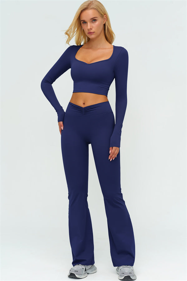 The Lushness Long Sleeve Crop top