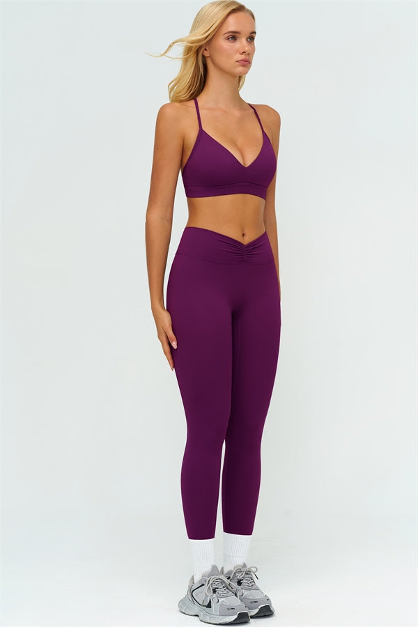 The Lushness Y-Back Sports Bra Leggings 2-Piece Set