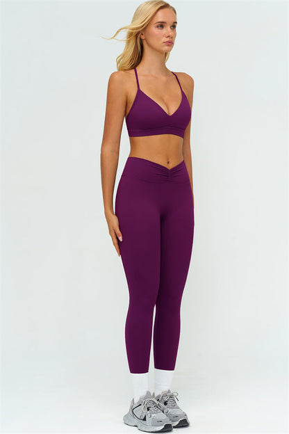 The Lushness Y-Back Sports Bra Leggings 2-Piece Set