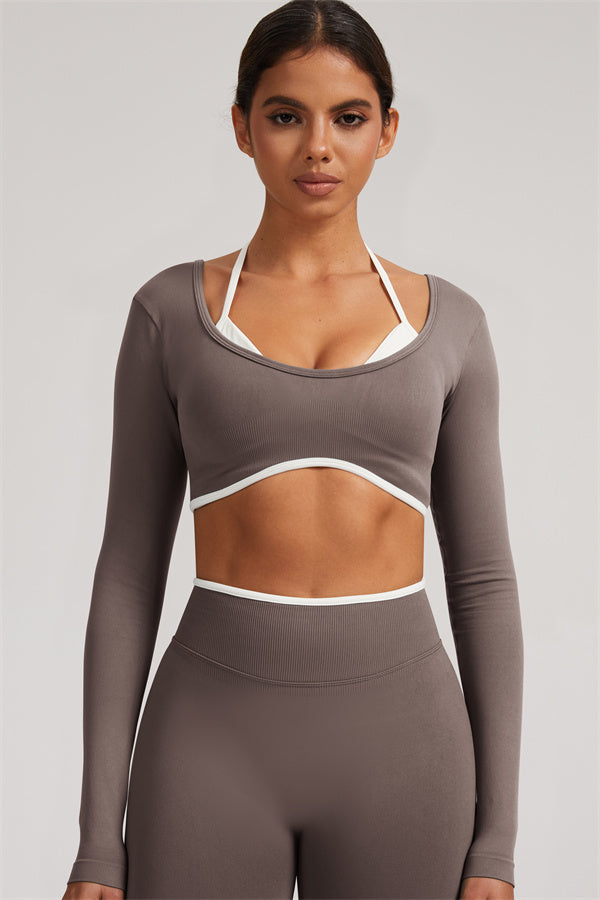 The Elevate New Long Sleeve Crop top