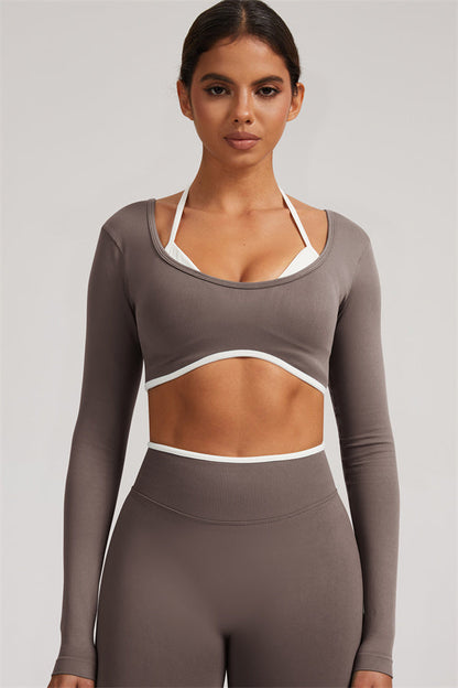 The Elevate New Long Sleeve Crop top