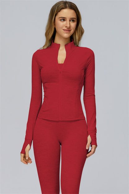 The Radiance Jacket Racerback Sports Bra Leggings 3-Piece Set