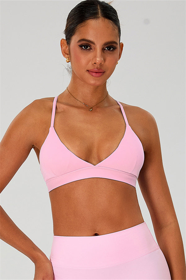 The Ember Sports Bra Crop Top Leggings 3-Piece Set