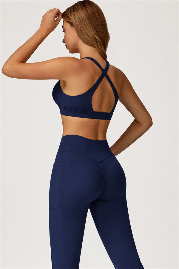 The Glacier Sports Bra Flared Leggings 2-Piece Set