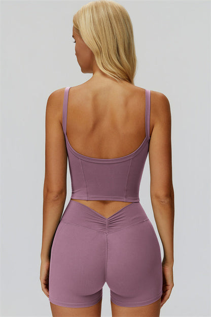 The Fyra Crop Tank Shorts 2-Piece Set