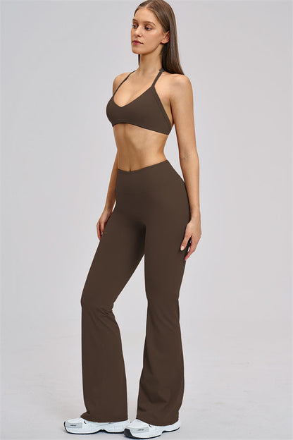 The Zestful Sports Bra Flared Leggings 2-Piece Set