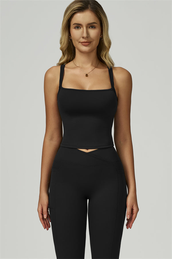 The Flourish Crop Tank Flared Leggings 2-Piece Set