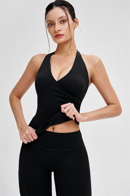 The Stride Crop Top Straight Leg Pants 2-Piece Set