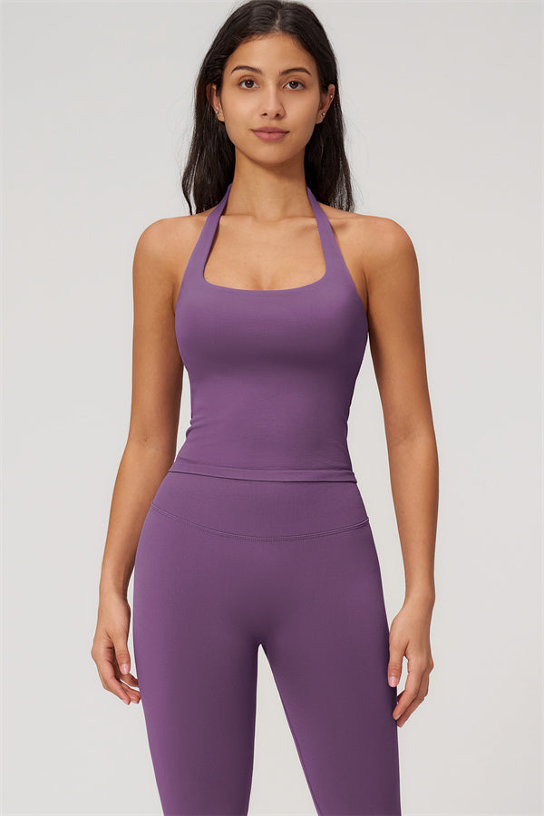 The Empower Halter Crop Top Leggings 2-Piece Set