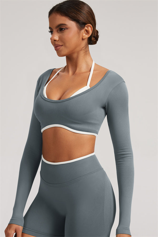 The Elevate Long Sleeve Crop top