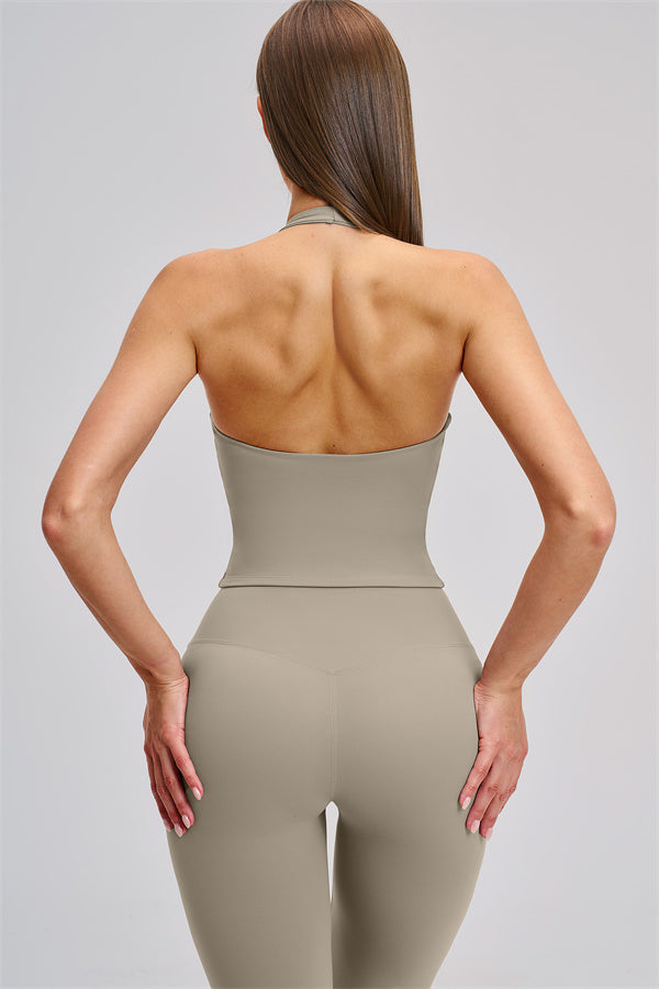 The Zestful Tank Top Flared Leggings 2-Piece Set