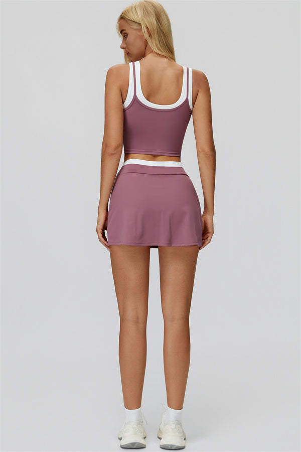 The Canyon Crop Tank Skirt 2-Piece Set