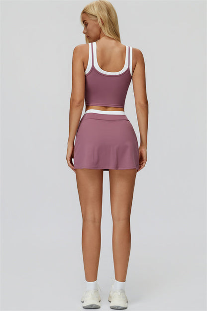 The Canyon Crop Tank Skirt 2-Piece Set