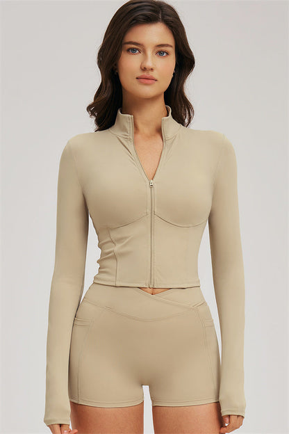 The Sizzle Zip Jacket Shorts 2-Piece Set