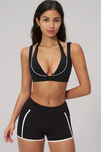 The Clarity Contour Line Sports Bra Shorts 2-Piece Set