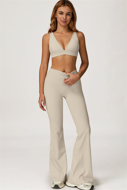 The Axis Sports Bra Flared Leggings 2-Piece Set