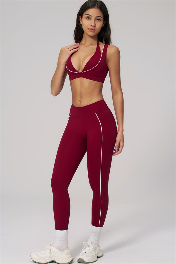 The Clarity Contour Line Sports Bra Leggings 2-Piece Set
