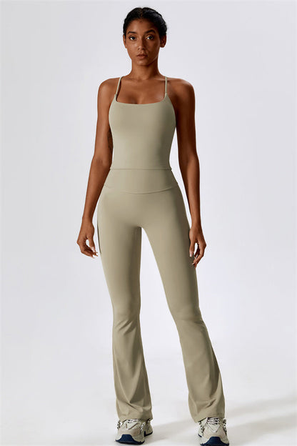 The Lily Belle Sports Bra Flared Leggings 2-Piece Set