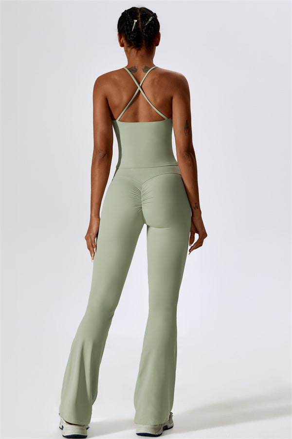 The Lily Belle Sports Bra Flared Leggings 2-Piece Set