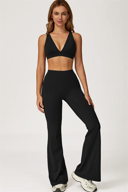 The Axis Sports Bra Flared Leggings 2-Piece Set