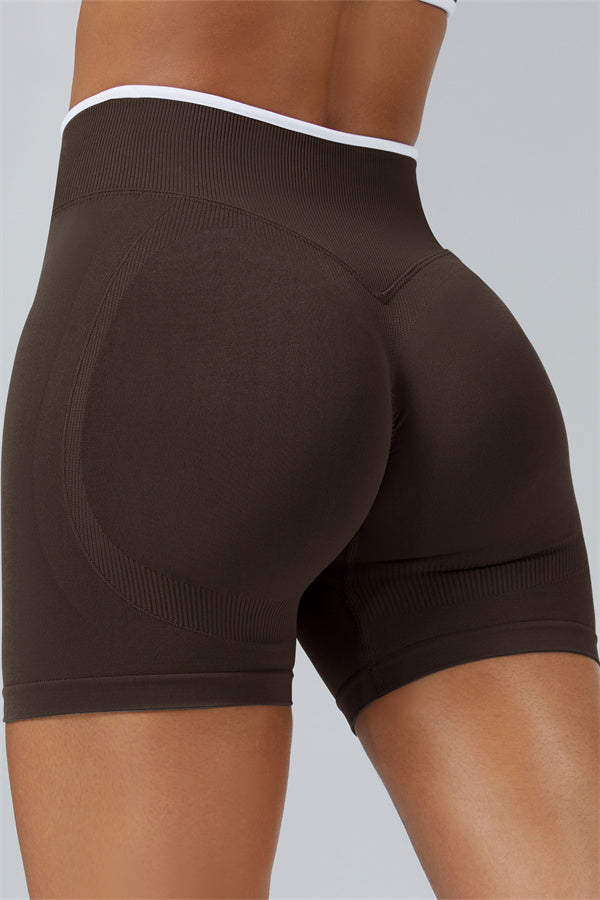 The Elevate Long Sleeve Crop top Shorts 2-Piece Set