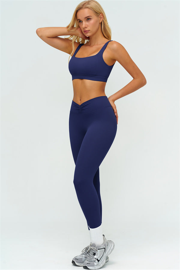 The Lushness V-Back Sports Bra Leggings 2-Piece Set