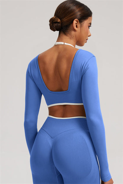 The Elevate New Long Sleeve Crop top Leggings 2-Piece Set