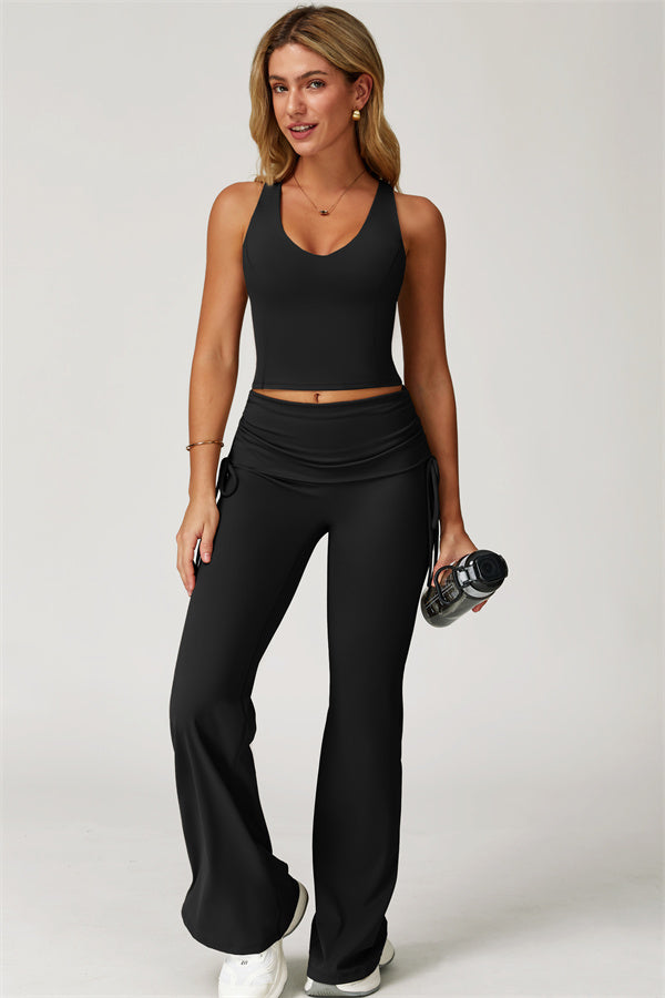 The Echo Tank Top Flared Leggings 2-Piece Set
