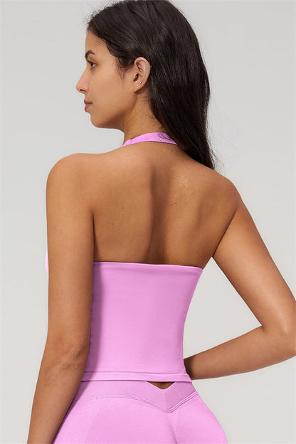 The Empower Halter Crop Top Leggings 2-Piece Set