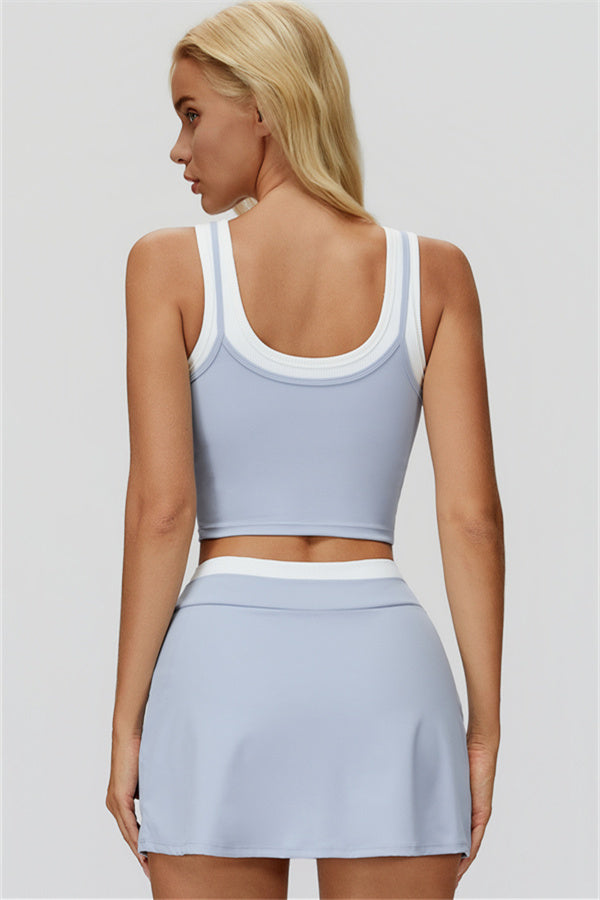 The Canyon Crop Tank Skirt 2-Piece Set