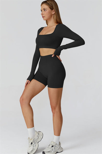 The Reign Long Sleeve Crop Top