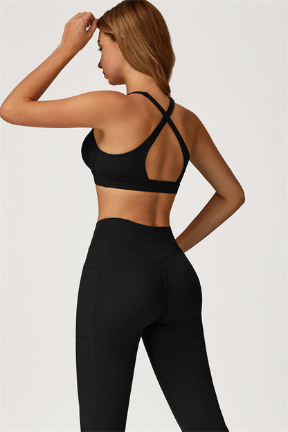 The Glacier Sports Bra Flared Leggings 2-Piece Set