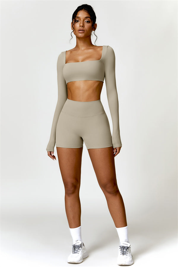 Olivia Crop Top Shorts 2-Piece Set
