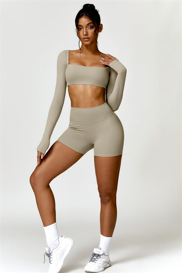 Olivia Crop Top Shorts 2-Piece Set