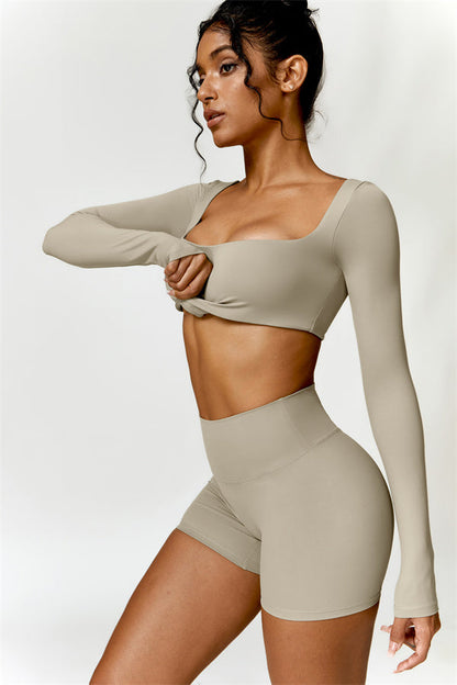 Olivia Crop Top Shorts 2-Piece Set
