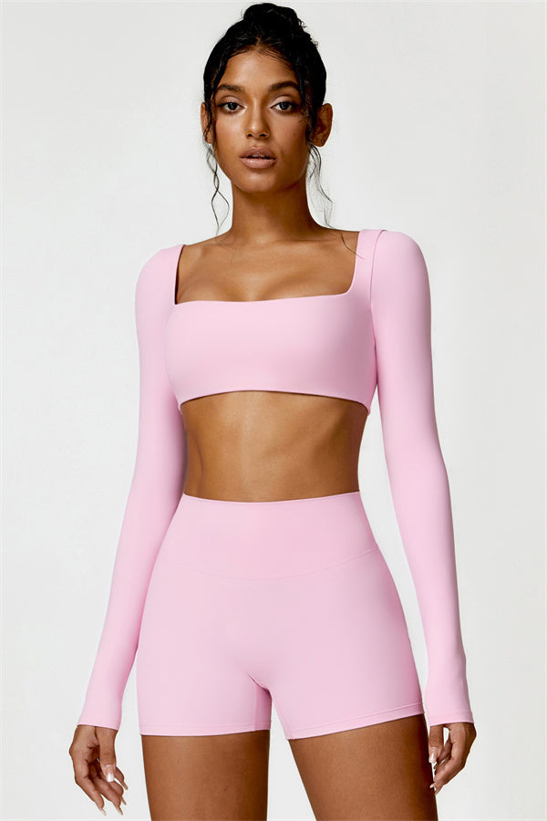 Olivia Crop Top Shorts 2-Piece Set
