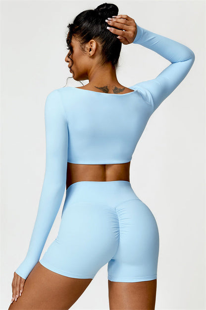 Olivia Crop Top Shorts 2-Piece Set