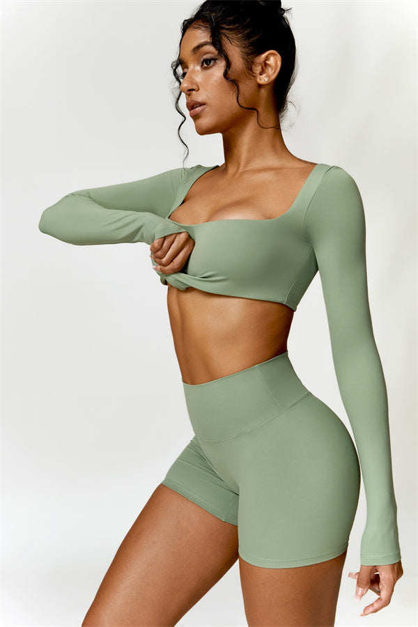 Olivia Crop Top Shorts 2-Piece Set