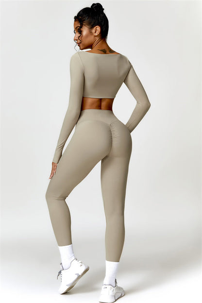 Olivia Crop Top Leggings 2-Piece Set