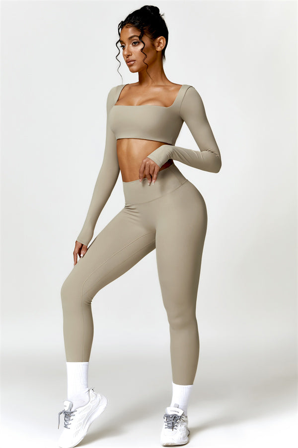 Olivia Crop Top Leggings 2-Piece Set