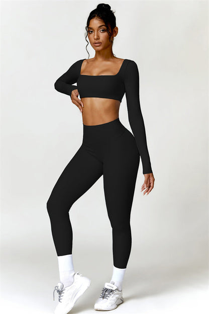 Olivia Crop Top Leggings 2-Piece Set