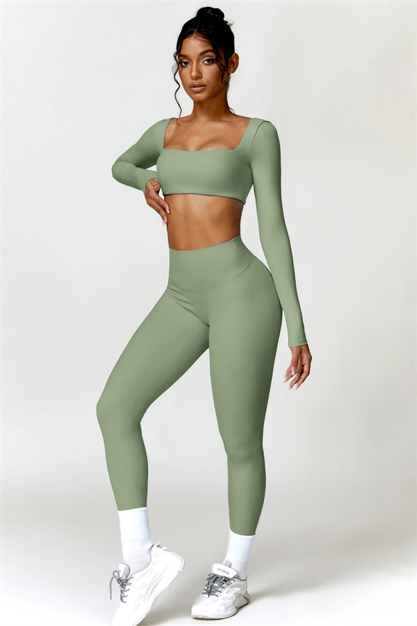 Olivia Crop Top Leggings 2-Piece Set