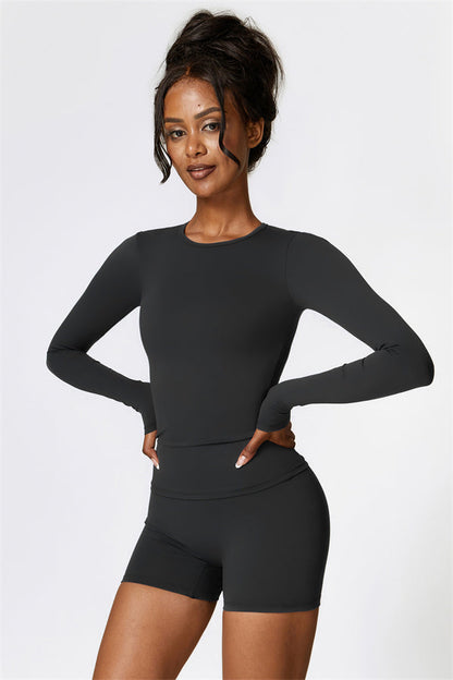 The Isabella Long Sleeve T-shirt Shorts 2-Piece Set
